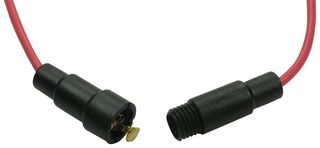 EATON ELECTRONICS BK/HHT Fuseholder, In-Line, 32V, 10A, 5 x 15mm / 5 x 20mm, Wire Leaded, Black