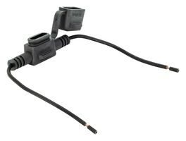 LITTELFUSE 0FHM0003ZXJB Portafusible, Cuchilla Automotriz, 1 Fusible, 20A, 58 VCD, MINI, Terminales de Alambre
