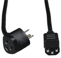 EATON TRIPP LITE P006-006-515MF Cable de Alimentación, NEMA 5-15P / 5-15R a IEC 320 C13, 1.8 m, 13 A, 125 VAC, Negro