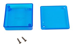 HAMMOND 1551TTBU Plastic Enclosure, Handheld, ABS, 20 mm, 60 mm, 60 mm, IP54