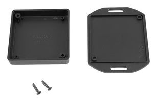HAMMOND 1551TTFLBK Plastic Enclosure, w/ Flange, Handheld, ABS, 15 mm, 60 mm, 60 mm, IP54