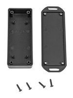 HAMMOND 1551UFLBK Plastic Enclosure, w/ Flange, Handheld, ABS, 20 mm, 40 mm, 100 mm, IP54