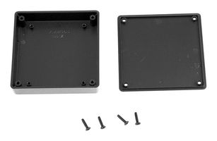 HAMMOND 1551XBK Plastic Enclosure, Handheld, ABS, 20 mm, 80 mm, 80 mm, IP54