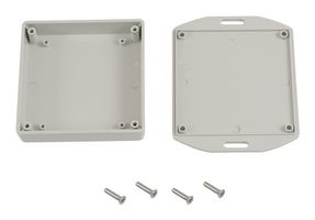 HAMMOND 1551XFLGY Plastic Enclosure, w/ Flange, Handheld, ABS, 20 mm, 80 mm, 80 mm, IP54