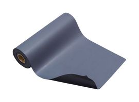 ACL STATICIDE 7375DGYR3640 Static Dissipative Laminate, Elastomer, 2 10mm Female Snaps, Dark Gray, Dualmat Series, 40" x 36"