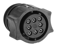 AMPHENOL INDUSTRIAL APC06-11-8S REV.II Circular Connector, w/ Grommet Seal, Standard Circular Connector, APC Mini Series, Straight Plug