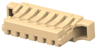 TE CONNECTIVITY 2495754-6 Connector Housing, Natural, 1Row, WTB Series, Receptacle, 6 Positions, 0.8 mm