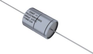 KEMET PEG227NKP3750QE4 Electrolytic Capacitor, 750 µF, 80 V, -10%, +30%, Axial Leaded, 2000 hours @ 150°C, Polar