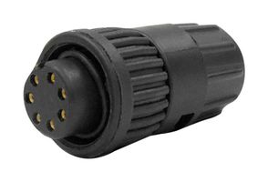 SWITCHCRAFT/CONXALL 6282-7SG-3DC Circular Connector, Sealed Circular Connector, Mini-Con-X Series, Cable Mount Plug, 7 Contacts