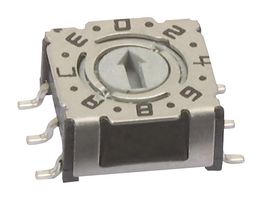 APEM P36S106 Rotary Coded Switch, P36S Series, Surface Mount, 16 Position, 24 VDC, Hexadecimal Complement