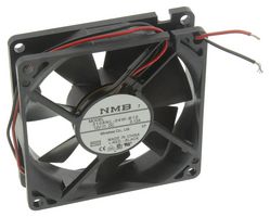 NMB TECHNOLOGIES 08020SA-12J-EA-00 DC Axial Fan, 12 V, Square, 80 mm, 20 mm, Ball Bearing, 27.5 CFM
