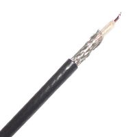 ALPHA WIRE 9062A BK001 Coaxial Cable, RG62A, Copper, 6.15 mm, 93 ohm, Black