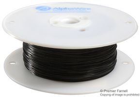 ALPHA WIRE 3048 BK001 Wire, Hook Up, PVC, Black, 28 AWG, 7 x 36AWG, 305 m