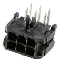 MOLEX 43045-0601 Pin Header, Wire-to-Board, 3 mm, 2 Rows, 6 Contacts, Through Hole Right Angle