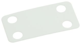 PRO POWER 2172 Wire Marker, Tie On Write On Plate, White, 19.1mm x 38.1mm