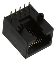 AMPHENOL COMMUNICATIONS SOLUTIONS RJE05-1AA-0311 Modular Connector, Modular Jack, 1 x 1 (Port), 10P10C, Cat3, Through Hole Mount