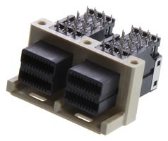 AMPHENOL COMMUNICATIONS SOLUTIONS G40HA2331HR Conector E/S, 2 Puertos, 72 Contactos, Receptáculo eléctrico, Mini SAS HD, A presión, G40HA Series