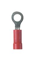 PANDUIT EV18-6RB-Q Ring Tongue Terminal, M3.5, #6, 18 AWG, 1 mm², StrongHold Series, Red