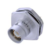 TROMPETER - CINCH CONNECTIVITY BJ80 Conector Coaxial / RF, TRC Coaxial, Jack Pasamuro Recto, Copa para Soldar, Beryllium Copper Alloy