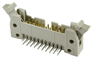 HARTING 09185646903 Pin Header, Shrouded, Wire-to-Board, 2.54 mm, 2 Rows, 64 Contacts, Through Hole, SEK 18 Series