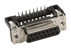 HARTING 09662127601 D Sub Connector, R/A, Standard, Receptacle, 15 Contacts, DA, Solder