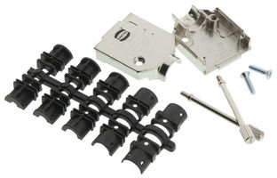 HARTING 09670090343 D Sub Backshell, DE, 180°, Metal Body