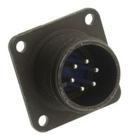 AMPHENOL INDUSTRIAL 97-3102A-14S-6P Circular Connector, 97 Series, MIL-DTL-5015 Series, Box Mount Receptacle, 6 Contacts, Solder Pin