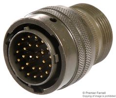 AMPHENOL INDUSTRIAL PT06A-16-26P Circular Connector, PT Series, MIL-DTL-26482 Series I, Straight Plug, 26 Contacts, Solder Pin