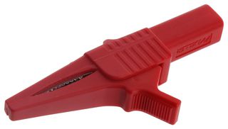 MUELLER ELECTRIC BU-65-2 Alligator Clip, Safety, Large, 19 mm, 30 A, Red