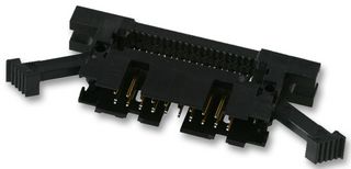 TE CONNECTIVITY - AMP 2-111506-4 IDC Connector, IDC Plug, Male, 2.54 mm, 2 Row, 40 Contacts, Cable Mount