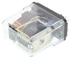 STRUTHERS-DUNN 219BBXP-24VDC Power Relay, DPDT, DPST-NO, 24 VDC, 10 A, 219 Series, Socket, Non Latching