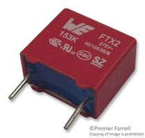 WURTH ELEKTRONIK 890324022007CS Safety Capacitor, Metallized PP, Radial Box - 2 Pin, 0.015 µF, ± 10%, X2, Through Hole