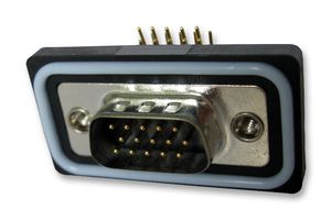 EDAC 633-W15-262-012 D Sub Connector, HD15, IP67, High Density, Plug, 633 Series, 15 Contacts, DE, Solder