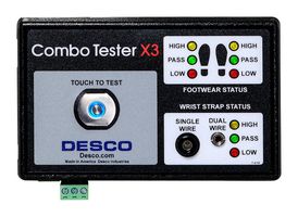 DESCO 19275 ESD Tester, LED, 10 %, 288 mm, 197 mm