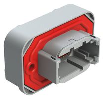 AMPHENOL SINE/TUCHEL ATM13-08PA-BM02 Automotive Connector, ATM Series, Right Angle Receptacle, 8 Contacts, PCB Pin, Thermoplastic Body
