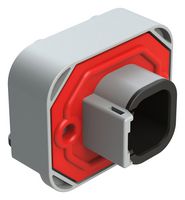 AMPHENOL SINE/TUCHEL ATM13-4P-BM01 Automotive Connector, ATM Series, Right Angle Receptacle, 4 Contacts, PCB Pin, Thermoplastic Body
