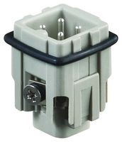 AMP - TE CONNECTIVITY T2010032101-000 Heavy Duty Connector, HA Series, Insert, 3+PE Contacts, 3A, Plug, Screw Pin
