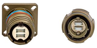 TE CONNECTIVITY 2358900-3 Circular Connector, VITA87, MIL-DTL-38999 Series III, Flange Mount Receptacle, 2 Contacts