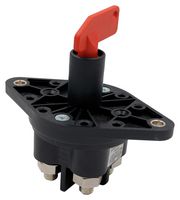 TE CONNECTIVITY - KISSLING 35-221-100-R Battery Disconnector Switch, Manual, Removable, Red, Lever, 2 Poles, 200 A, 32 VDC, Flange
