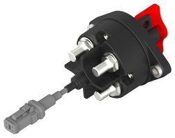 TE CONNECTIVITY - KISSLING 35-524-231-R-A2-900 Battery Disconnector Switch, Manual, Non-Removable, Red, T Handle, 2 Poles, 500 A, 32 VDC, Flange