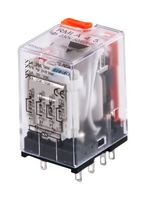 CARLO GAVAZZI RMIA4524VAC Power Relay, IP40, 4PDT, 24 VAC, 5 A, RMI Series, Panel Mount, Socket, Non Latching