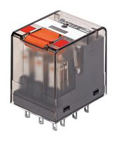 SCHRACK - TE CONNECTIVITY PT570L24 Power Relay, 4PDT, 24 VDC, 6 A, PT Series, Socket, Non Latching