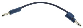 POMONA B-4-6 B Stack-Up Banana Plug Both Ends, 4, Blue