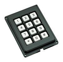 GRAYHILL 86AB2-103 Keypad, 86 Series, 3 x 4, Matrix, PC (Polycarbonate), 10 mA, 24 V