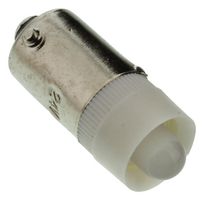 VCC / VISUAL COMMUNICATIONS COMPANY VC1860235W3D LED Replacement Lamp, BA9s, White, T-1 3/4 (5mm), 7 cd