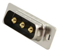 NORCOMP 681M3W3103L001 Combination Layout D Sub Connector, Power-D 681M Series, DA-3W3, Plug, 3 Contacts, 3 Power, Solder