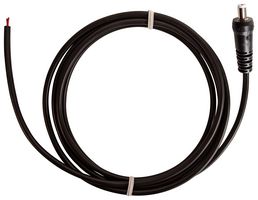 SWITCHCRAFT/CONXALL CAS76007984 Cable de Alimentación de Barril, 2mm Potencia CD Macho a Extremo Libre, 6.6 ft, 2 m, Negro