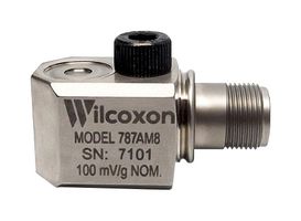 AMPHENOL WILCOXON 787AM8 Accelerometer, 0.1 V/g, M8 Captive Hex Head Screw Mount, 18 to 30VDC, -55 to 120 °C