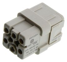 HARTING 09120053104 Heavy Duty Connector, HAN-Q Series, Insert, 5+PE Contacts, Receptacle