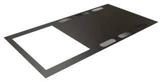 HAMMOND CLC6T48BK Top Panel, CLC Series Cabinets, Black, Steel, 45.25" W x 23.75" H